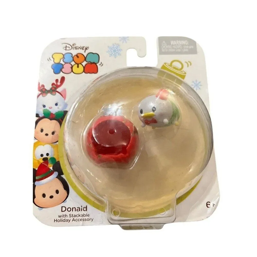 Tsum Tsum Goofy and Donald Duck W Stackable Holiday Accessory Miniature Figures